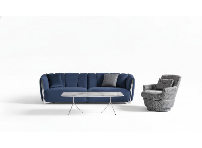 Sofagarnitur 4+1 Sitzer Couchtisch Sofa Sessel Sitz Luxus Set 3tlg neu