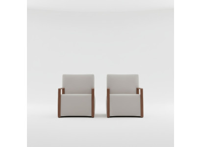Wohnzimmer Sessel 1 Sitzer Couch Polster Modern Luxus Textil Design