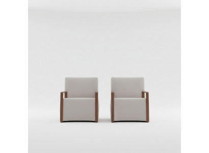 Wohnzimmer Sessel 1 Sitzer Couch Polster Modern Luxus Textil Design