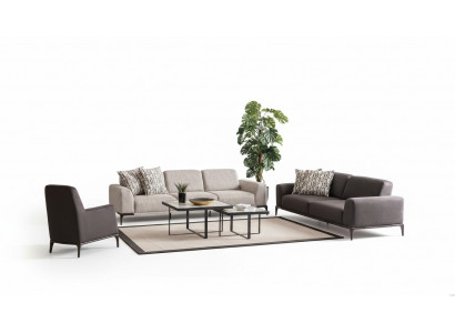 Wohnzimmer Sofagarnitur 4 3 1 Sitzer Garnitur Stoff Sofa Sessel Luxus