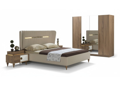 Schlafzimmer Nachttisch Beistelltisch Design Modernes neu Braun Holz