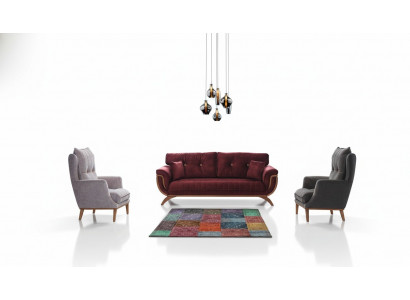 Wohnzimmer Sofagarnitur 3 3 1 1 Sitzer Couch Polster Garnitur Textil Design