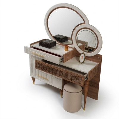 Chambre à Coucher Set Commode Avec Miroir Ensemble Bois Groupe Meuble Neuf
