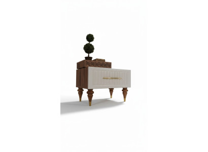 Schlafzimmer Nachttische Material Holz Stil Möbel Braun Neu Luxus