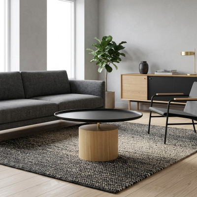 Couchtisch Beistelltisch Tische Holztisch Schwarz Luxus Möbel Holz Neu