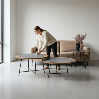Couchtische Design Tische Wohnzimmertisch 3 tlg. Beistelltisch Luxus Tisch