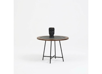 Couchtisch Design Holz Rund Braun Beistell Tisch Wohnzimmer Tische Neu