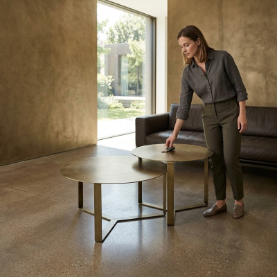 Tisch Set 2 tlg. Couchtische Beistelltisch Kaffeetisch Design Wohnzimmertisch