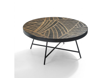 Runder Couchtisch Beistelltisch Wohnzimmer Tisch Beistell Italienischer Stil