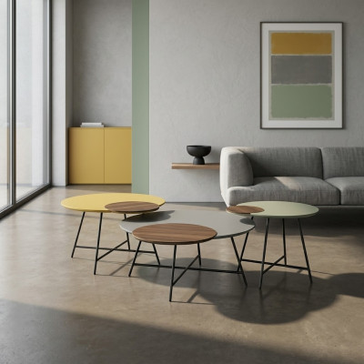 Exklusives Designer-Couchtisch-Set von einem europäischen Möbelhersteller