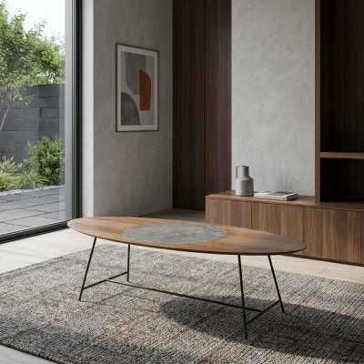 Couchtisch Wohnzimmer Tisch Braun Holz Kaffeetisch Design Möbel Neu