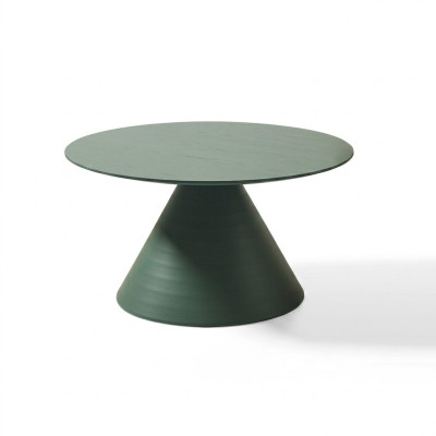 Eleganter runder grauer Couchtisch im modernen Stil für das Wohnzimmer