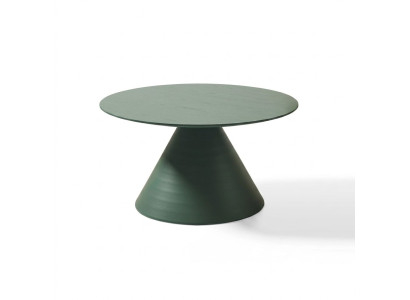 Eleganter runder grauer Couchtisch im modernen Stil für das Wohnzimmer