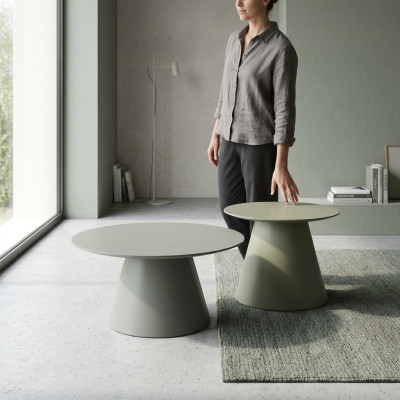 Runde Couchtische Set 2 tlg. Wohnzimmer Holz Beistelltische Luxus Stil Tisch