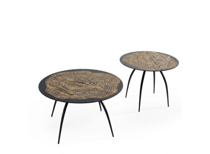 Luxus Design Couchtische Schwarz Runder Tische Wohn Zimmer Beistell 