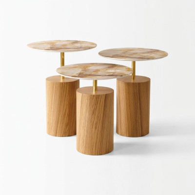 Couchtische Kaffeetische Beistelltische Designer Wohnzimmertisch 3 tlg.