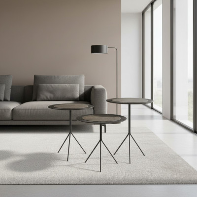 Couchtische Tische Beistelltische Wohnzimmer Modern Luxus Braun 2 tlg.