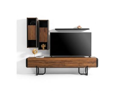 Wohnwand Schrank Regal Schränke Wohnwände Sideboard Couchtisch 5tlg.