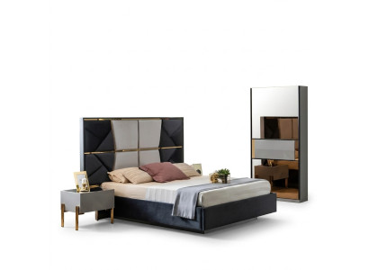 Luxus Schlafzimmer Bett Doppel Betten Design Holz Möbel Bettrahmen Neu