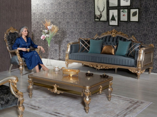 Sofagarnitur 3+1 Sitz Couch Sitz Polster Couchtisch 3tlg. Set Garnitur Möbel
