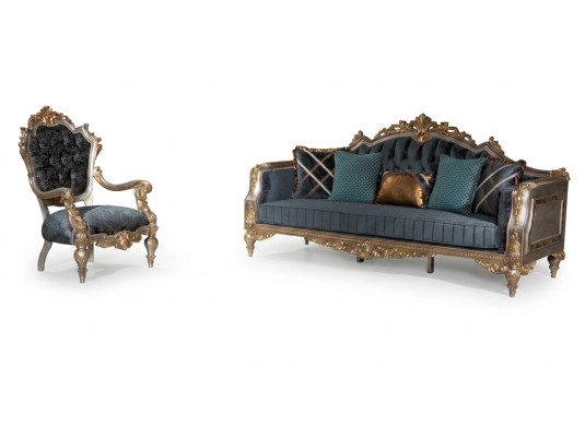 Sofagarnitur 3+1 Sitz Couch Sitz Polster Couchtisch 3tlg. Set Garnitur Möbel