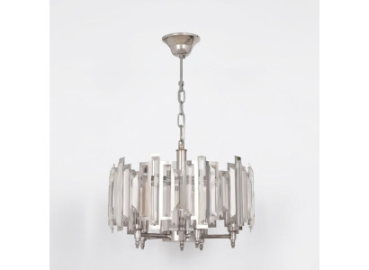 Runde Lampe Leuchte Silberne Deckenleuchte Beleuchtung Lampe 50x65cm