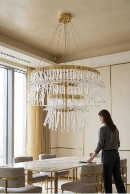 Runder design Luster Deckenlampe Deckenleuchte Lampe Kronleuchter Leuchte