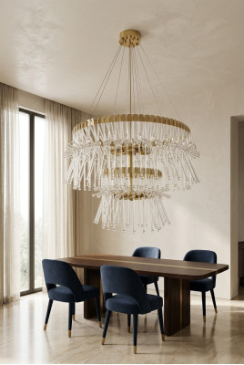 Runder design Luster Deckenlampe Deckenleuchte Lampe Kronleuchter Leuchte