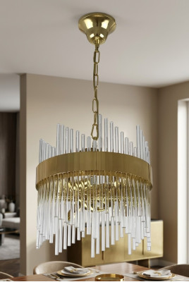 Deckenlampe Stil Moderne Deckenleuchte Wohnzimmer Lampe Leuchten Gold