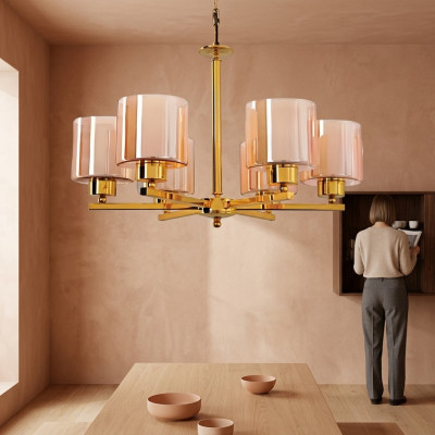 Deckenlampe Pendelleuchte Hängelampe Wohnzimmer Luxus Luster Glass