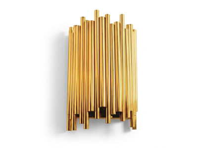 Wandleuchter schön Stil Moderne Wohnzimmer Metall Base neu gold