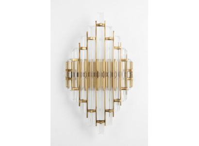 Wandlampe Wand Leuchten Lampen Crystal Wohnzimmer Luxus gold