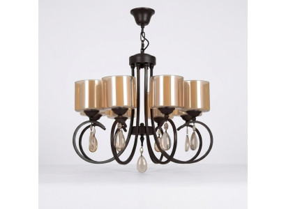 Deckenlampe Wohnzimmer Deckenleuchten Lichtschirm Luster Glas Luxus