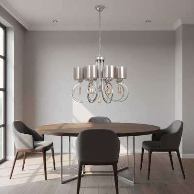 Deckenlampe schön Glas Leuchten Lampen Lampen Wohnzimmer Luster Luxus Silber