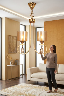 Deckenlampe Moderner Glass Anhänger Deckenleuchte Wohnzimmer Neu Luxus