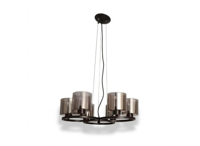 Deckenlampe Luster Decken Beleuchtung schwarz Luster Glass