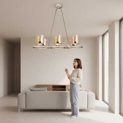 Esszimmer Hängelampe Leuchte Lampe Pendelleuchte 80x70 Hängeleuchten Lampen