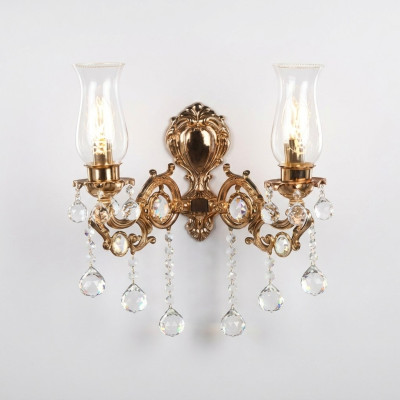 Wandleuchte Wohnzimmer Luxus gold Schlafzimmer Moderne Luster Kristall