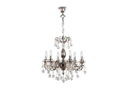 Lampe Kronleuchter Leuchte klassisch Luxus Wohnzimmer Chrome Kristall