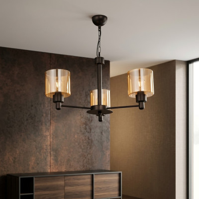 Deckenlampe Deckenleuchte Luster Glass Luster Luxus Wohnzimmer