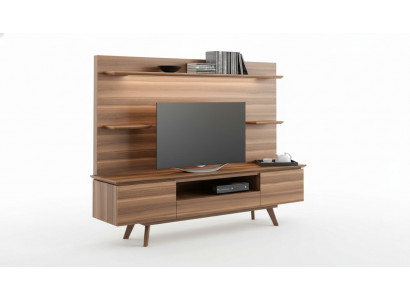 Walnuss natur Luxus Regale Moderne Wohnzimmer Möbel Hängeregale Neu