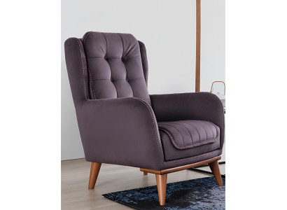 Chesterfield Sessel Relax Club Sofa Einsitzer Couch Polster Möbel Braun
