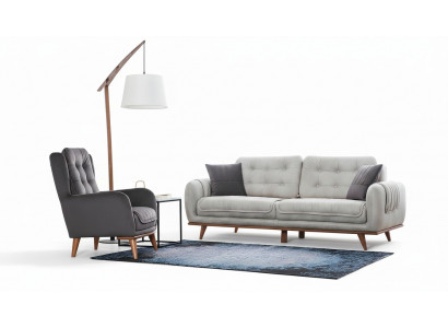 Sofa Couch 3+1 Sitz Sofagarnitur Couchen Polster Möbel Sofas Set Gruppe