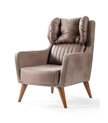 Landhaus Stil Sessel Ohrensessel Relax Fernseher Einsitzer Sofa Couch