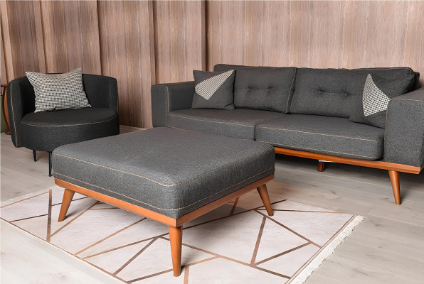 Graue Wohnzimmer Ecksofa Edle Couch Sitzgruppe Luxus Möbel Modern Sofas