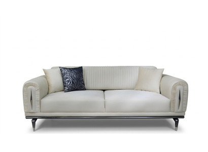 Dreisitzer Couch Polster Möbel Einrichtung 3 Sitz Platz Couchen Sofa Stoff