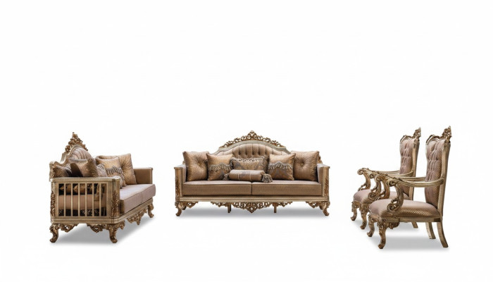 Sofagarnitur Couch Set Klassische Garnitur Sitz Polster Couchtisch 5tlg