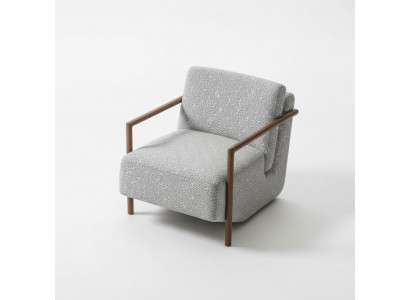 Sessel Grau Wohnzimmer Möbel Design Modern Luxus Einsitzer Club Relax