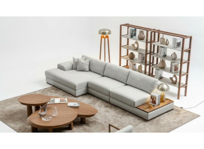 Sofa Couch Polster Möbel Wohnlandschaft Grau Eckgarnitur Weiche Couchen