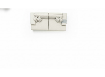 Sofa Couch 3 Sitzer Wohnzimmer Design Big Sofas Couchen 260 cm Grau